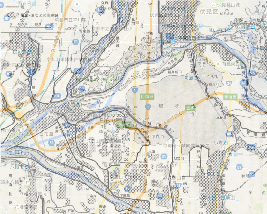 巨椋池合成地図